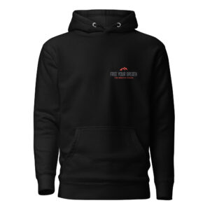 Unisex-Kapuzenpullover mit FYB-Logo vorne + hinten